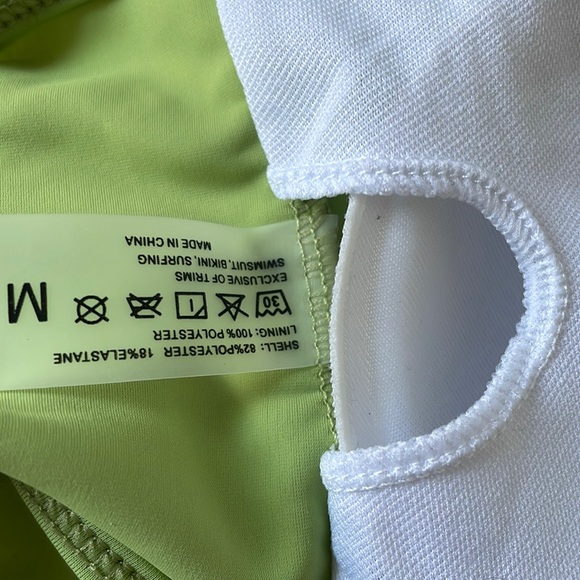 NWT SML Pistachio green gold ring multi sexy halter low rise bikini lime scrunch - Picture 8 of 12